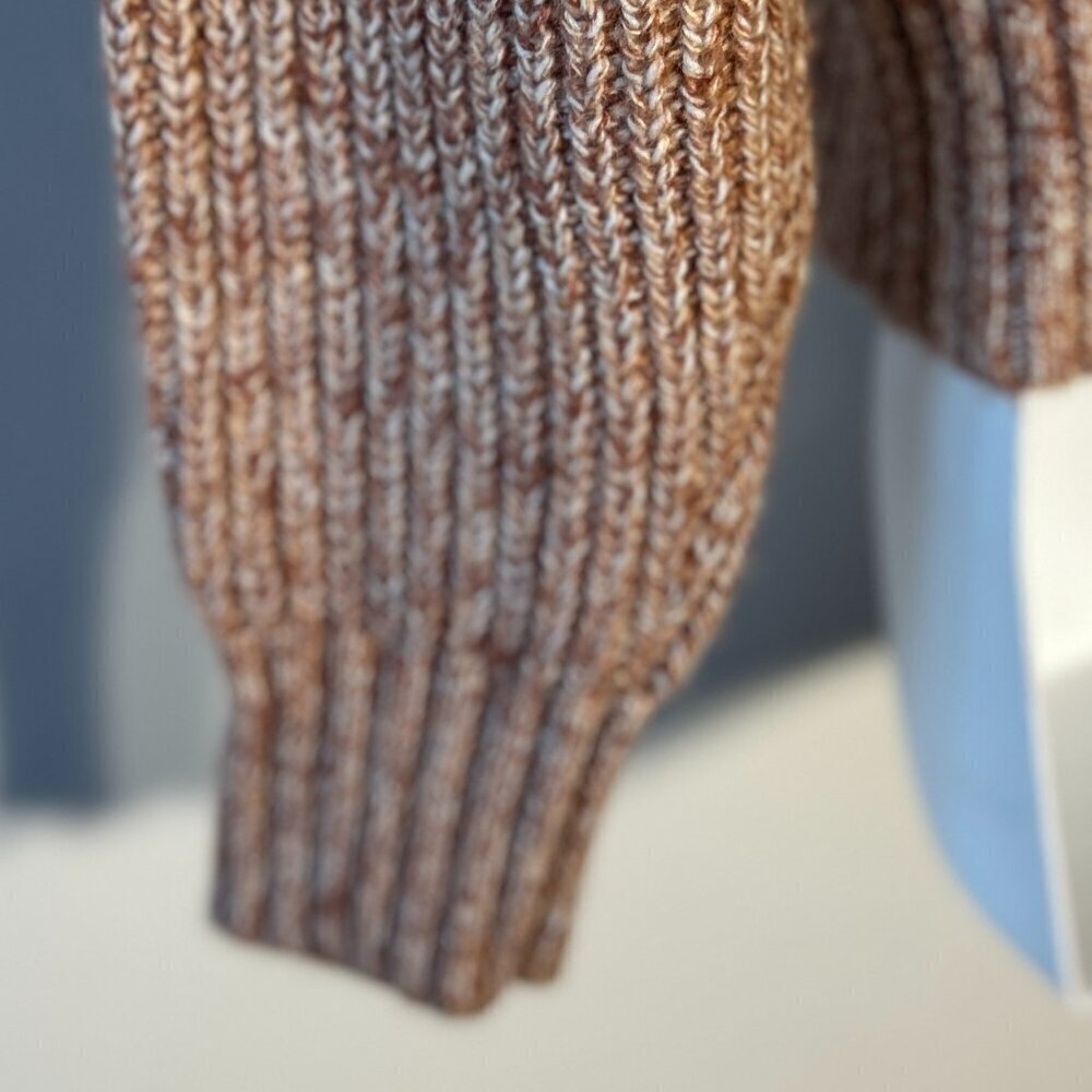 Future Collective SZL Neutral Chunky Comfy Turtleneck Sweater Academia Preppy - Picture 7 of 11